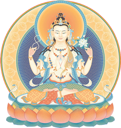 Ceremonia de Poua oraciones Avalokiteshvara