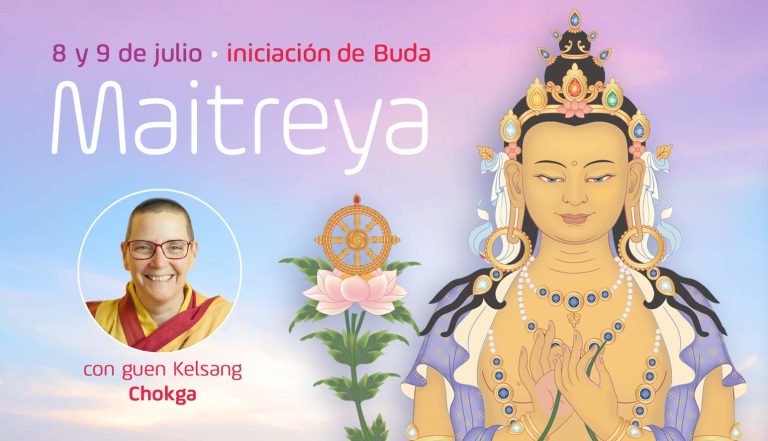 Iniciacion Buda Maitreya en el centro de meditacion budista en Malaga ciudad con retiro
