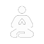 icons8 meditación gurú 64 white